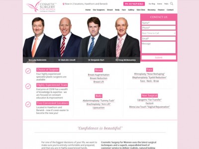 Cosmetic Surgery For Women Website