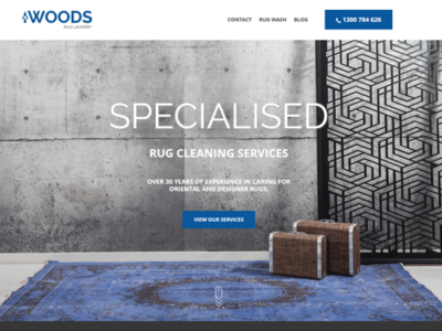 woods rug laundry