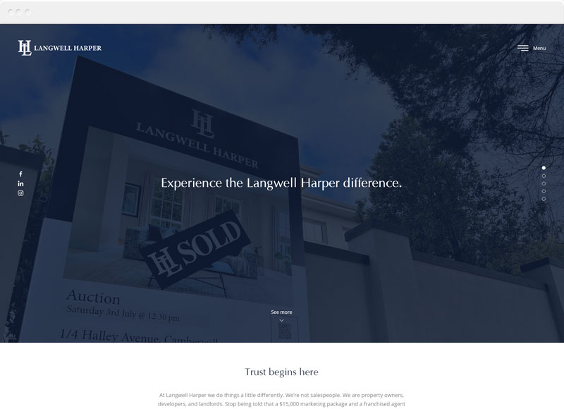 Langwell Harper Website Design