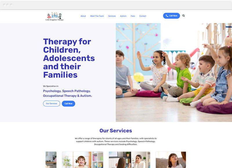 little kingdom therapy website design